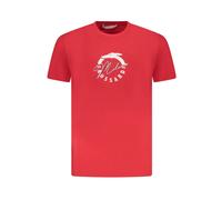 Trussardi - T-shirt Homme en Coton Rouge Manches Courtes - Homme - Tops - Rouge - Taille: 2XL