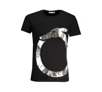 Trussardi - T-shirt Noir en Coton avec Logo Imprimé - Homme - Tops - Noir - Taille: S