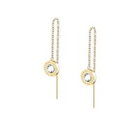 TRUSSARDI TJAXC117 Boucles d'oreilles en acier doré avec cristaux pour femme