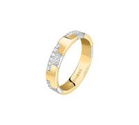 TRUSSARDI TJAXC39012 - Bague Femme - Acier Logo T, acier, Cristal