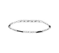 Trussardi TJAXV40 Bracelet homme en acier, collection T-STEEL, noir, idées cadeaux pour homme