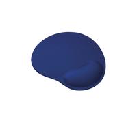 Trust 20426 Tapis de Souris Bleu avec Repose-Poignet en Gel et Surface Microfibre, Base Antidérapante, Monochromatique