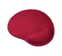 Trust 20429 Tapis de Souris Rouge avec Repose-Poignet Gel, Surface Microfibre, Base Antidérapante, Dimensions Standard