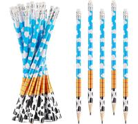 Trust-20pcs Crayons Inspirés Des Jouets, En Bois Crayons D'histoire Dessin Animé Avec Gomme Mignon Crayon À Imprimé Vache Pour Enfants Cadeaux De Fête École Fournitures Bureau Récompense Classe