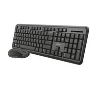 Trust 23943 clavier Souris incluse Bureau RF sans fil QWERTY Italien Noir