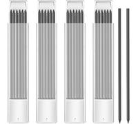 Trust-24pcs Recharges De Crayons Charpentier, Crayons De Charpentier, Crayon De Chantier, 2.8mm Mine Crayon Chantier, Mines De Crayon Pour Dessin D'architecte,Réutilisables