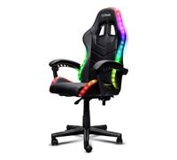 Trust Chaise gaming GXTrust 704 Roniq – Éclairage RVB 178 couleurs, accoudoirs rembourrés – Noir