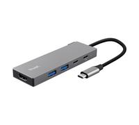 Trust 26062 hub & concentrateur USB Type-C Gris