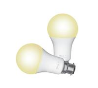 Trust Ampoule connectée B22 – LED Wi‑Fi dimmable, Alexa/Google, 2,4GHz, Blanc chaud/froid – Lot de 2