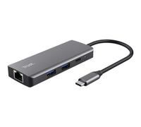 TRUST Adaptateur DALYX USB-C 6 en 1 2 USB-C 2 USB 1 HDMI 1 Ethernet