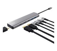 TRUST Adaptateur DALYX USB-C 7 en 1 1 USB-C 2 USB 2 HDMI 1 DisplayPort 1 Ethernet
