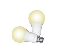 Trust Ampoule LED Connectée B22 Compatible avec Alexa et Google Home, Sans Hub, WiFi 2.4GHz Dimmable Lumière Blanche - Lot de 2