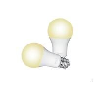 Trust Ampoule LED Connectée E27 Compatible avec Alexa et Google Home, Sans Hub, WiFi 2.4GHz Dimmable Lumière Blanche - Lot de 2