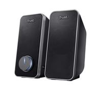 Trust Arys Enceinte PC 2.0 pour Ordinateur, Haut Parleur PC, 28 Watt, Jack 3,5 mm, Alimentation USB, pour Portable, Noir