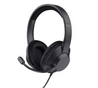 Trust Ayda Max Casque USB avec Micro ENC Antibruit Over Ear, Microphone Réduction du Bruit, 85% Plastique Recycle, Câble 1,8 m, Casque Audio PC Filaire USB-C Ordinateur Portable Teams Zoom, Noir