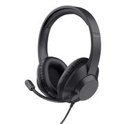 Trust Ayda Max Casque Filaire Léger Over Ear 3.5mm avec Micro, Câble 1,8m, 85% Plastiques Recyclés, Microphone Flexible, Casque Audio PC pour Ordinateur Portable Bureau Chat Teams Zoom, Noir