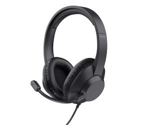 Trust Ayda Max Casque Avec fil Arceau Bureau/Centre d'appels Noir