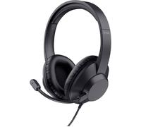 Trust Ayda Max - Headset - On-Ear - kabelgebunden Casque supra-auriculaire filaire Stereo noir Suppression du bruit du microphone micro-casque ordinateur