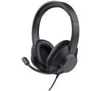 Trust Ayda Max USB Casque Avec fil Arceau Bureau/Centre d'appels USB Type-C / USB Type-A Noir
