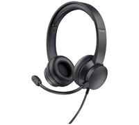 Trust Ayda Micro-casque supra-auriculaire filaire Stereo noir micro-casque,