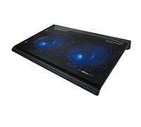 Trust – Support ventilé Azul – 2 ventilateurs USB – Éclairage bleu – Pour ordinateurs 17,3''