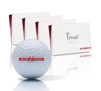 Trust Balles de Golf Bison V/X Power - pour Professionnels et Handicap Faible - Distance Maximale - Trajectoire Droite - Contrôle Ultime - Revêtement Uréthane - 12 ou 48 Balles