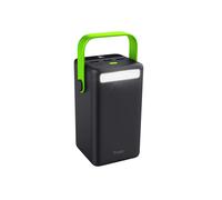 Trust Batterie Externe 50000mAh Noir/Vert, 4 Ports USB, Quick Charge 3.0/PPS, Écran, Lampe Torche, ABS/PC, 85x75x139mm, Câble USB-C inclus