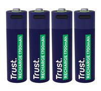 Trust Batterie USB-C + batterie 4 x type AA rechargeables - 1700 mAh - bleu