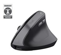Trust Souris optique ergonomique verticale Bayo II sans fil 6 boutons 2,4 GHz noire