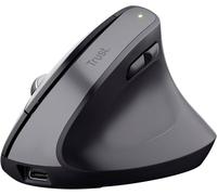 Trust Bayo+ Souris ergonomique Bluetooth optique noir 6 Boutons 800 dpi, 1200 dpi, 1600 dpi, 2400 dpi ergonomique, Touches à frappe silencieuse, molette