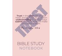 Trust Bible Study Notebook - Proverbs 3:5-6 | Compact 6x9” paperback, perfect for carrying with you to church, study groups, or personal reflection | ... writing sermon notes and prayer reflections.