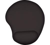 Trust Tapis de souris ergonomique Bigfoot - Repose-poignet gel 236×205 mm, base antidérapante - Noir