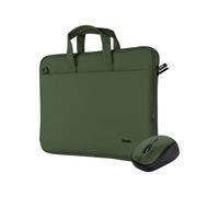Trust Bologna - Sacoche pour ordinateur portable - 16" - vert - avec souris sans fil Vert