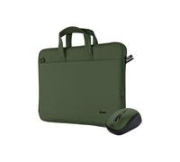 Trust Sac mince pour ordinateur portable Bologna + souris sans fil – Jusqu'à 16 pouces – 800-1600 DPI