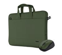 Trust Bologna Sacoche pour ordinateur portable 40,6 cm (16 pouces) Mallette verte