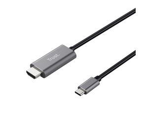 Trust Calyx adaptateur graphique USB Noir, Métallique
