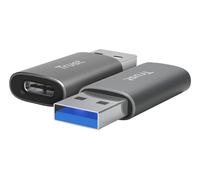 Trust Adaptateur USB CALYX USB-A vers USB-C USB 2.0 – Lot de 2