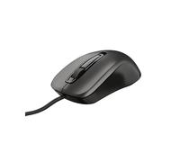 Trust Carve Souris Optique USB Type-A 1200 DPI Ambidextre - 3 Boutons - Longueur câble 1.7m - Compatible Windows/macOS - Noir - 62x121x38mm - 91g