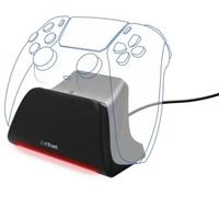 Trust Chargeur manette PS5 GXT 255 – Charge rapide, LED, USB‑C, antidérapant – Noir