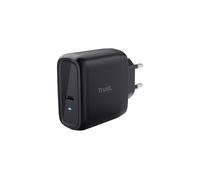 Trust Chargeur Secteur USB-C 65W Universel Noir - USB Power Delivery 3.0, 5-20V, 3A, Câble USB-C 2m, Protections Surtension/Surchauffe
