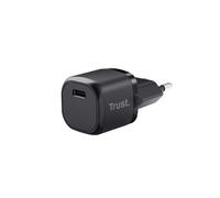 Trust Chargeur USB-C 20W Maxo - Alimentation Secteur Universelle, USB Power Delivery 3.0, PPS, Sortie 5V/3A-12V/1.67A, Noir, Compatible EU