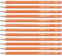 Trust-Crayon Graphite Hb - Pencil 160 - Lot De 12 Crayons Graphite Hb Avec Tête Trempée - Orange