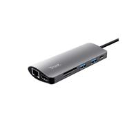 Trust Adaptateur USB-C Dalyx 7-en-1, HDMI, 2x USB-A, Ethernet, SD/MicroSD, port de charge USB-C