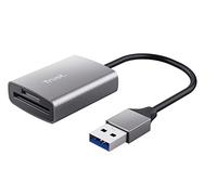Trust Dalyx Lecteur de Carte USB 3.2 Gen 1 Rapide avec connecteur USB-A, (Micro) SD, SDHC et SDXC jusqu'à 2 To, Macbook/Chromebook/Ordinateur Portable/PC