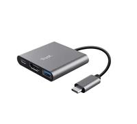 Trust Dalyx USB 3.2 Gen 1 (3.1 Gen 1) Type-C Aluminium, Noir