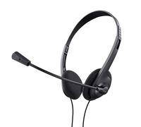 Trust 24659 écouteur/casque Avec fil Arceau Appels/Musique Noir