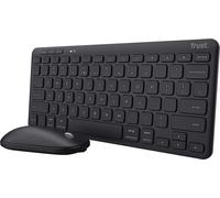 Trust Lyra Clavier Souris Incluse RF sans Fil + Bluetooth QWERTZ Allemand Noir