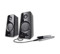 TRUST Ensemble d'enceintes 2.0 avec connectique pour votre iPod, iPhone, lecteur MP3 1902/21560