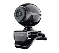 Trust Exis Webcam avec Microphone Intégré USB 2.0 - Noir/Argent