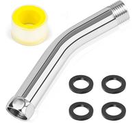 TRUST-Extension de pommeau de douche, en acier inoxydable G1/2, adaptateur 1/2"", avec bande d'étanchéité filetée et 4 joints, pièce de rechange pour pommeau de douche, salle de bain